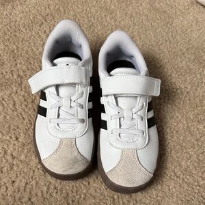 adidas Kids White and Black Sneakers